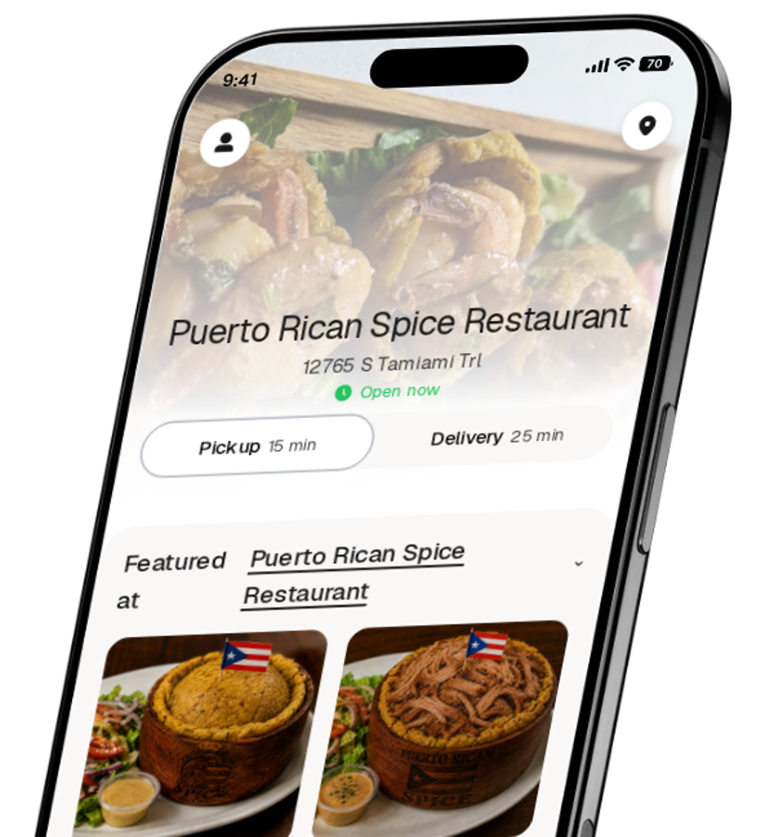Puerto Rican Spice Restaurant app preview