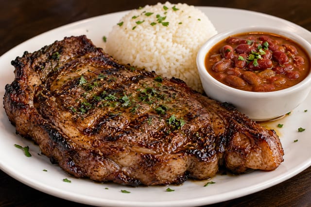 Ribeye Steak Grilled And Boneless.