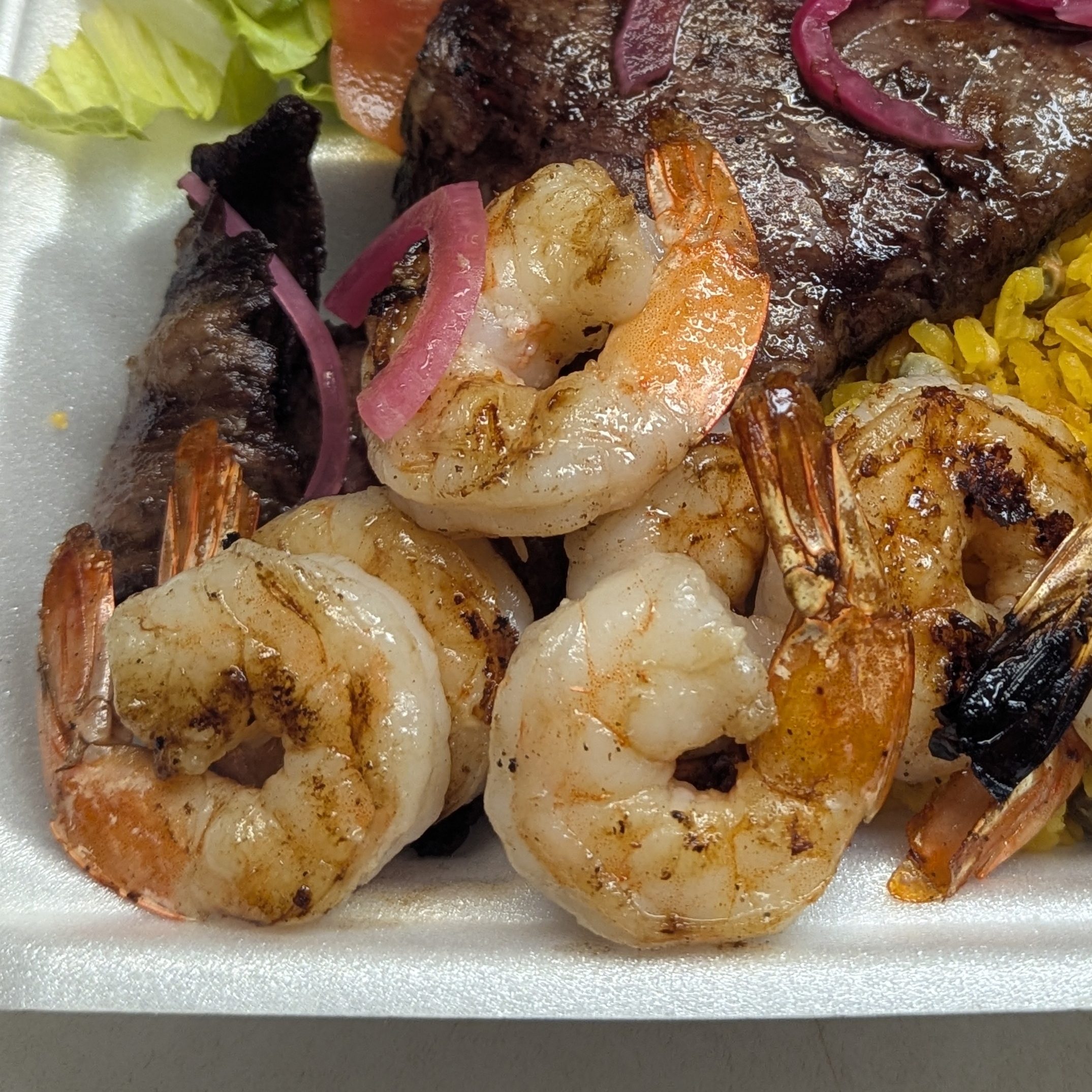 Grilled Shrimp / Camarones a La Parrilla.