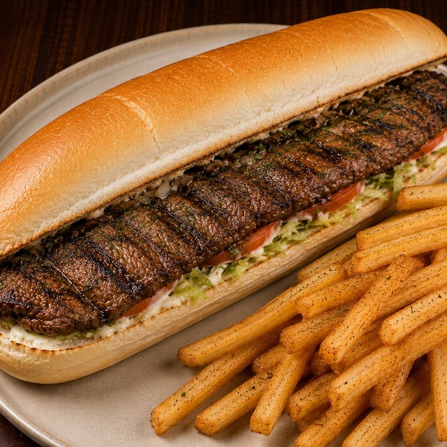 Skirt Steak Sandwich.
