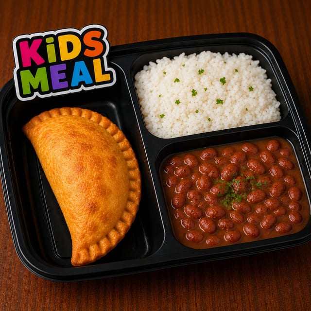 Empanada With Rice & Beans.