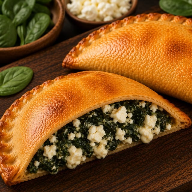 Spinach Feta Empanada.