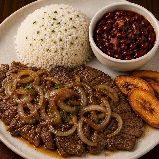 Bistec Encebollado.