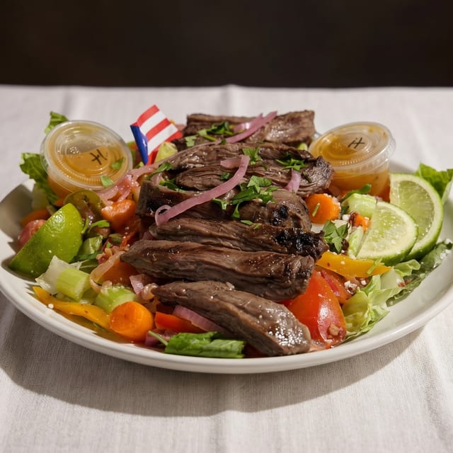 Salad with Grilled Steak.